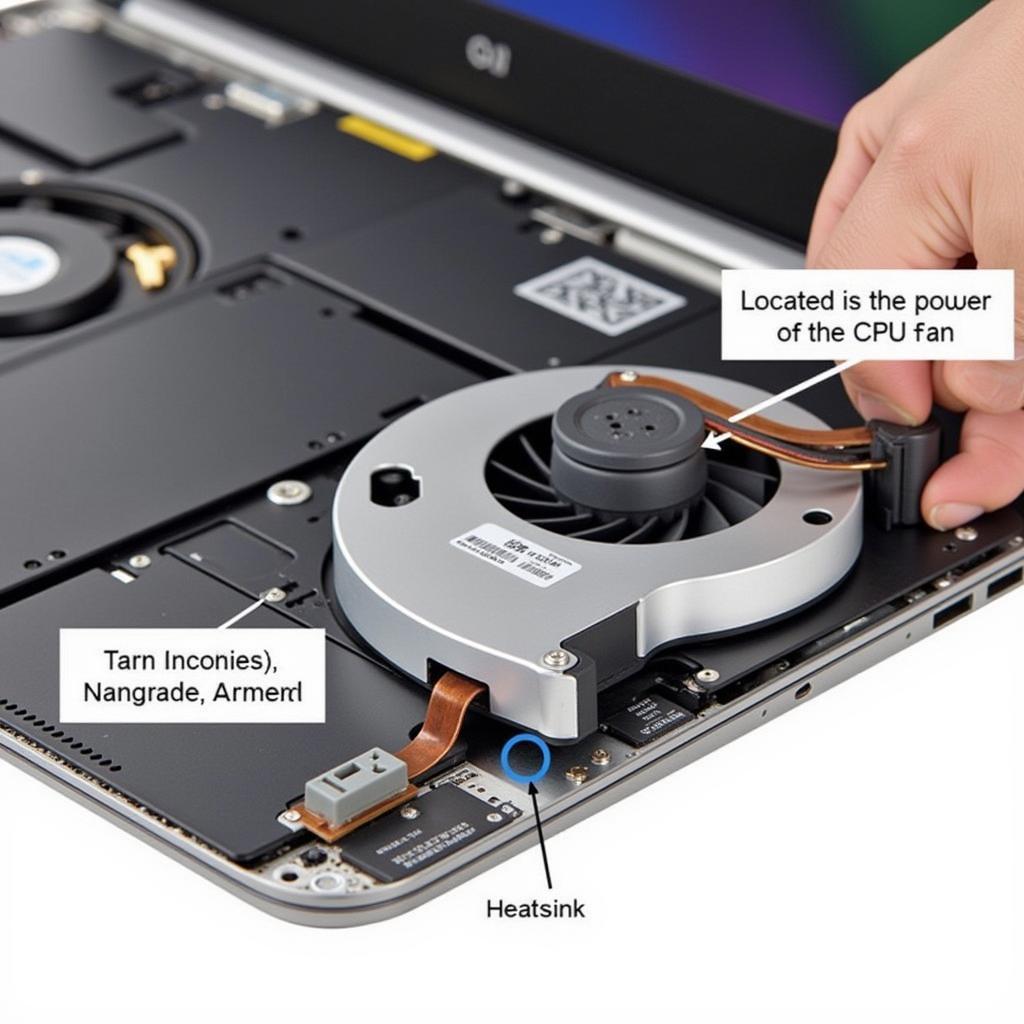 Dell Inspiron 14z 5423 CPU Fan Location