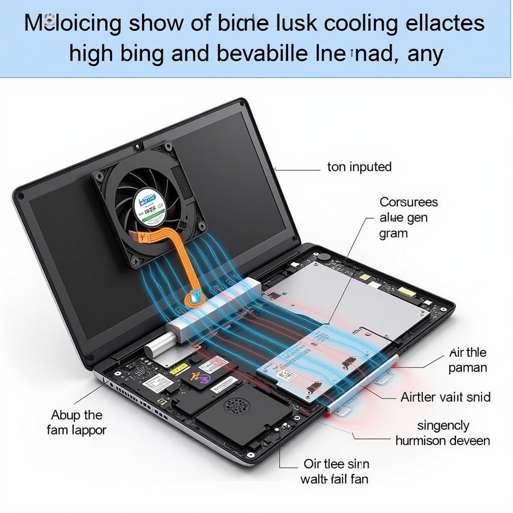 Dell laptop cooling system overview