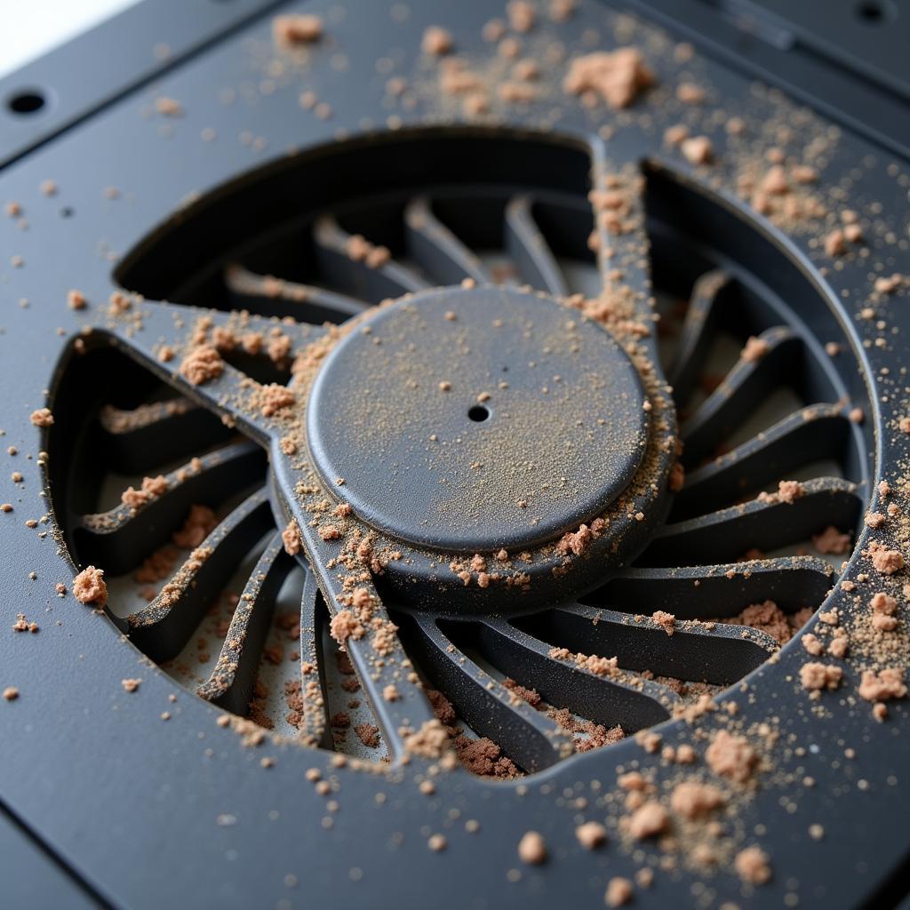 Dell Laptop CPU Fan Dust Buildup