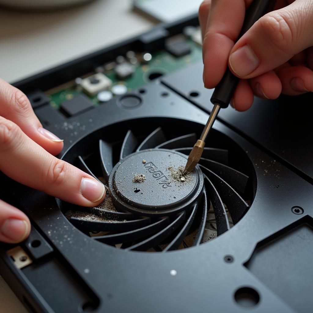 Cleaning a Dell Laptop Fan