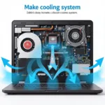 Dell Laptop Fan Cooling System