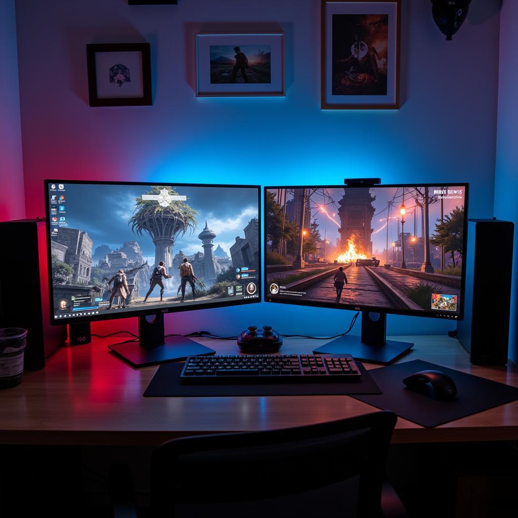 Gaming setup with Dell P20t-004