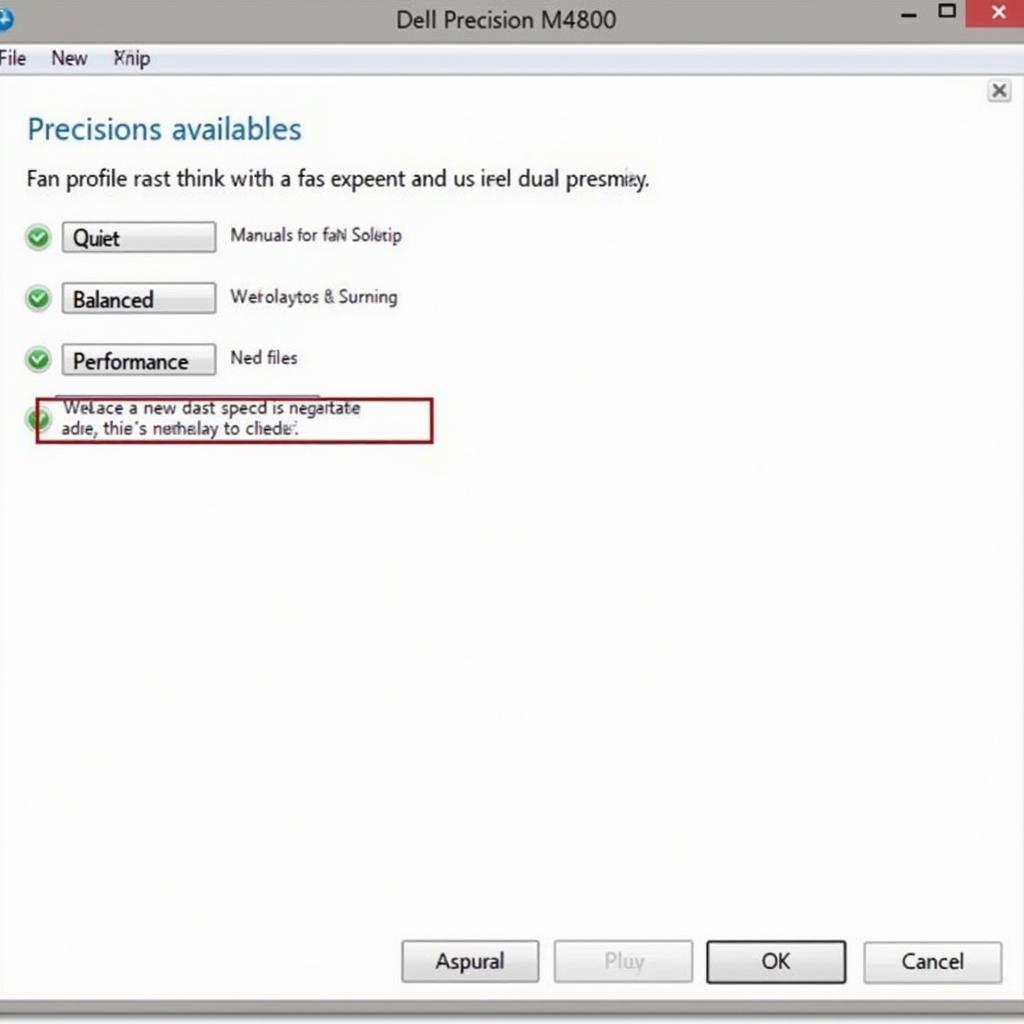 Dell Precision M4800 BIOS Fan Control Settings