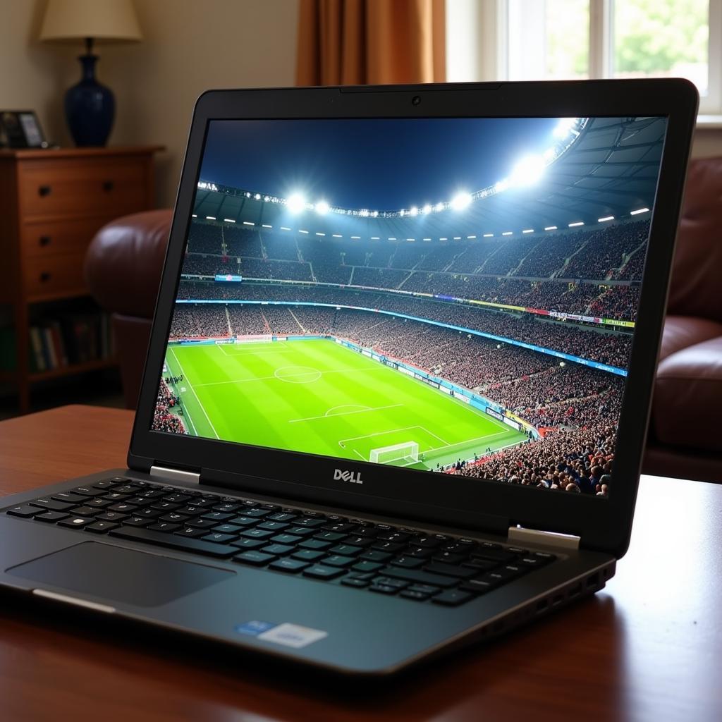 Dell Vostro 5560 streaming a live football match