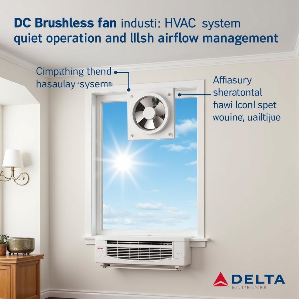 Delta Electronics DC Brushless Fan in an HVAC System