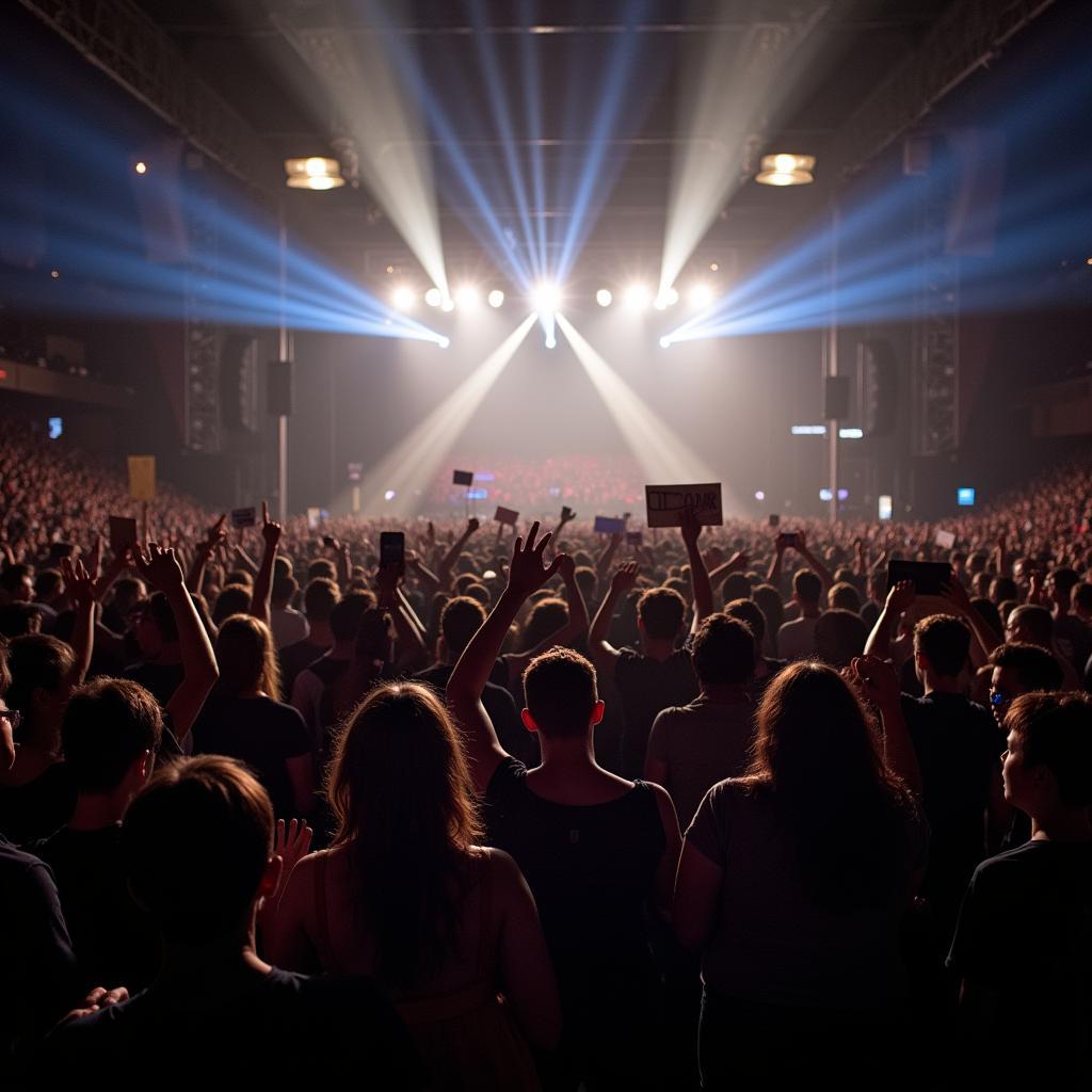 Devoted Music Fans at a Concert