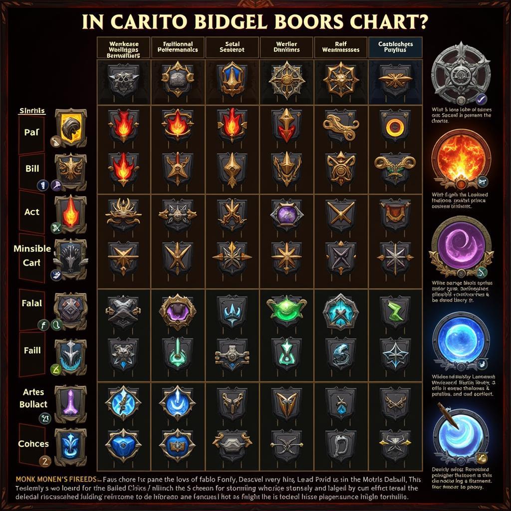 Diablo Monk Build Comparison Chart