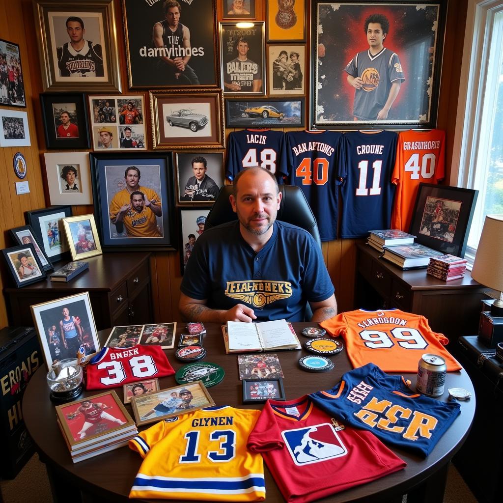 Die-Hard Fan Showing Off Their Extensive Memorabilia Collection