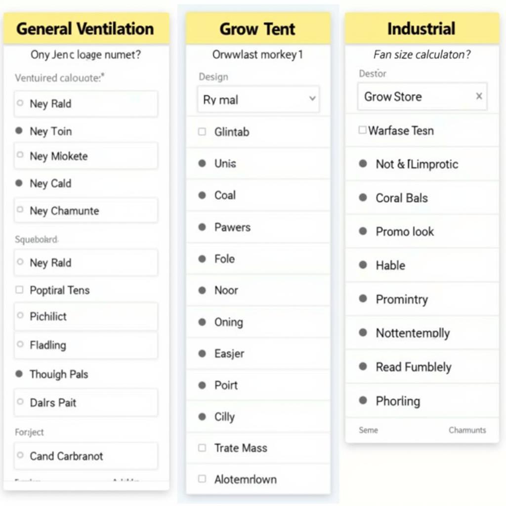 Various Types of Fan Size Calculators for Different Applications