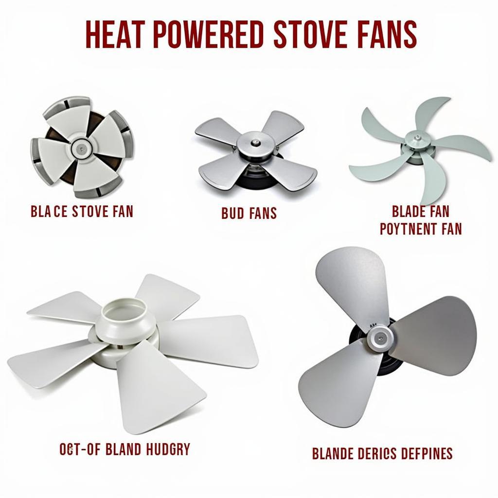 Different Heat Powered Stove Fan Models