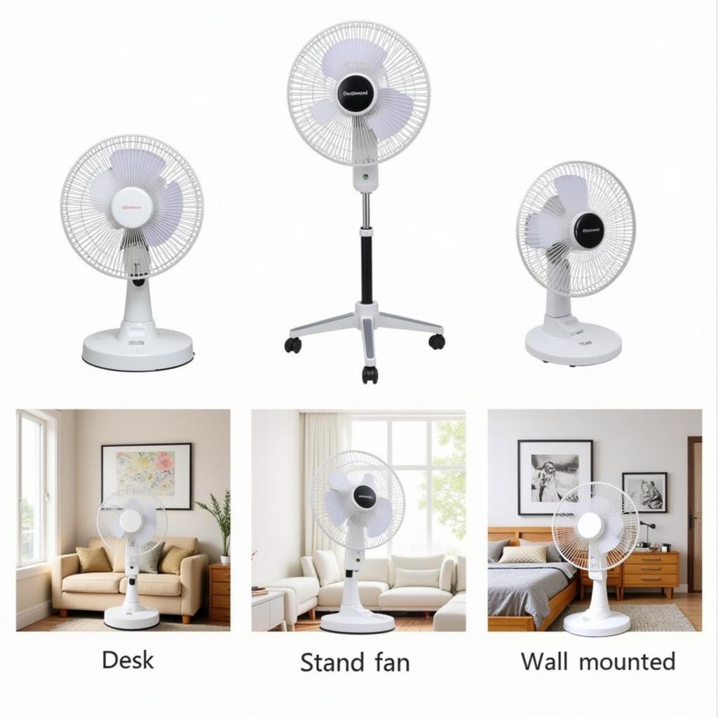 Variety of 30cm AC Electric Fans