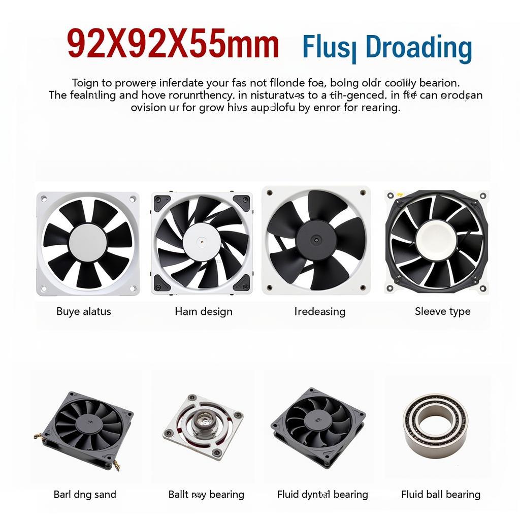 Various 92x92x25mm Fans Designed for Different Cooling Needs