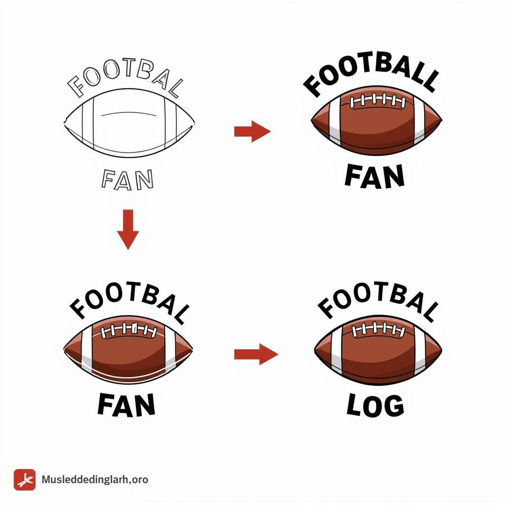 Digital Design and Refinement of Football Fan Logos: From Concept to Finished Product