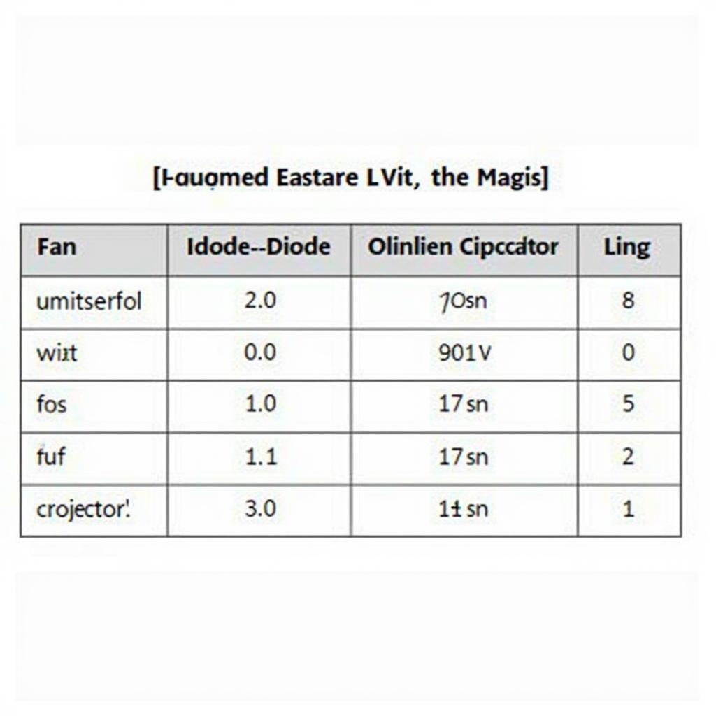 Diode and Capacitor Selection Chart for Fan Speed Measurement