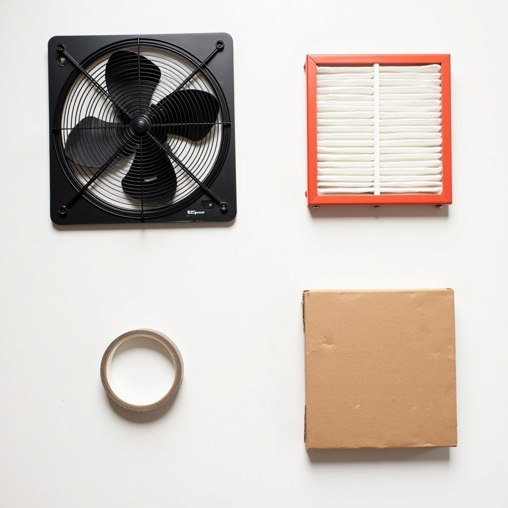 DIY Box Fan Air Filter Materials