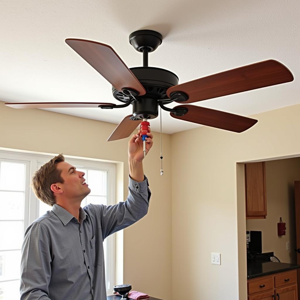 DIY Ceiling Fan Blade Balancing