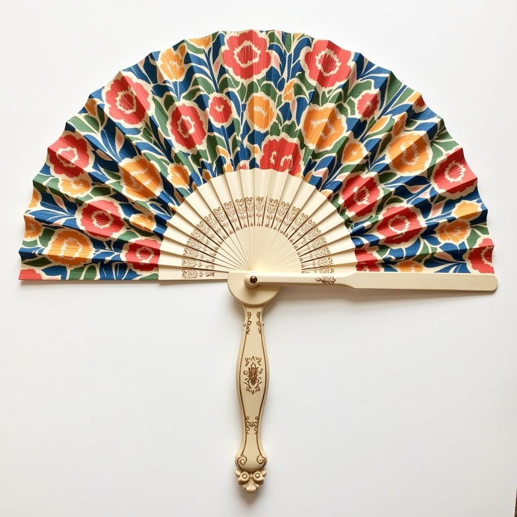 Finished Round Paper Fan