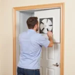 Door Frame Fan Installation Process