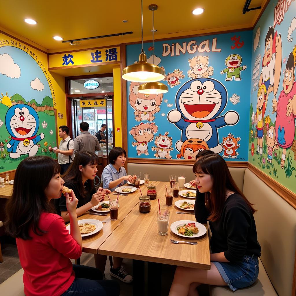 Doraemon Themed Cafe in Vietnam