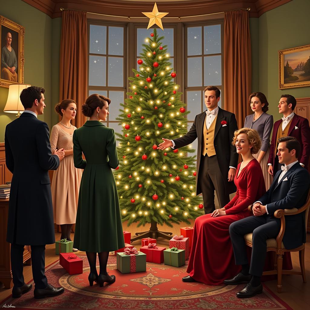 Downton Abbey Christmas Themed Fan Art