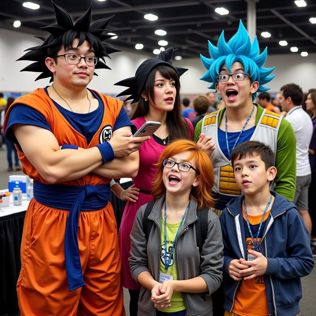 Dragon Ball Fans Celebrating Iconic Quotes