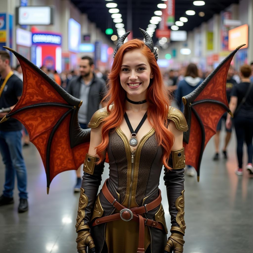 Dragon Fan Girl at Comic Con