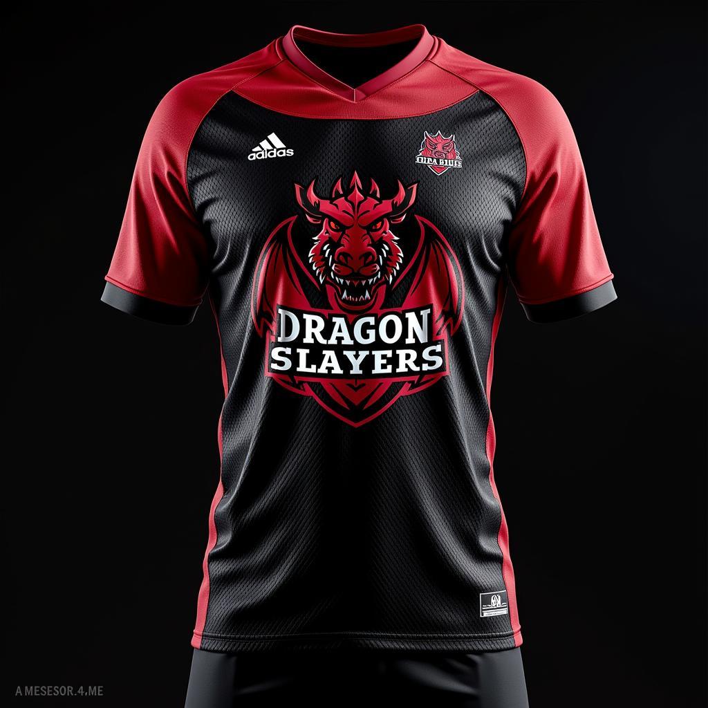 Dragon-Themed Football Jersey Design