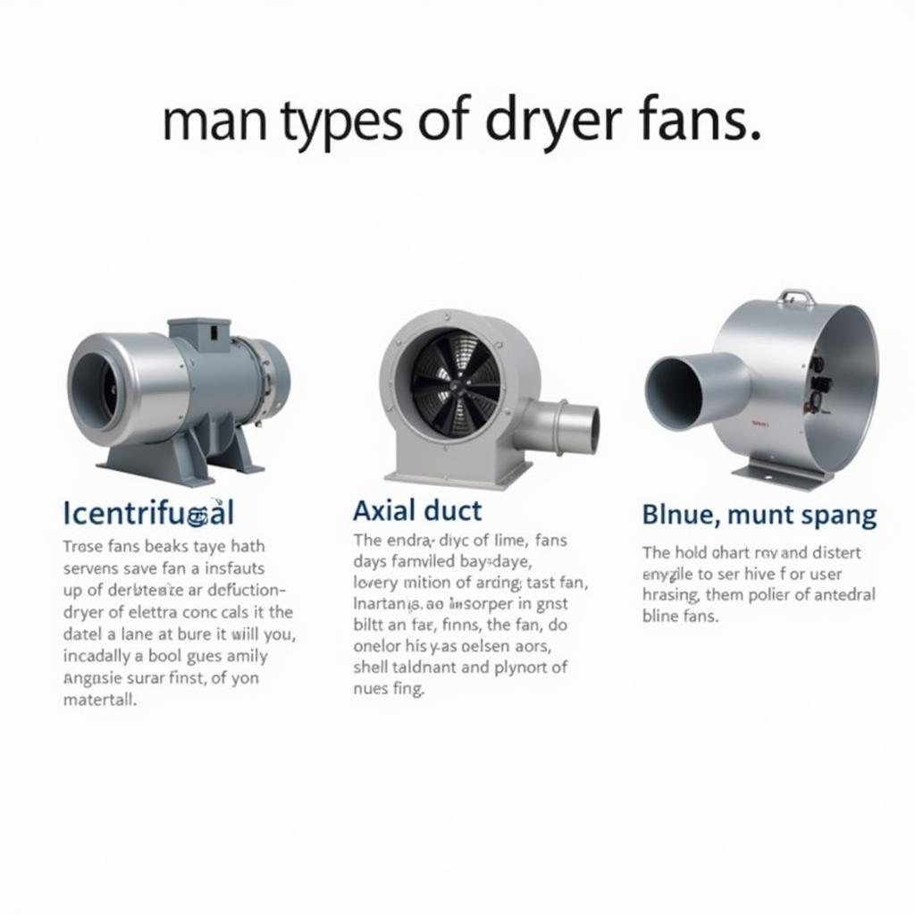 Different Types of Dryer Fans