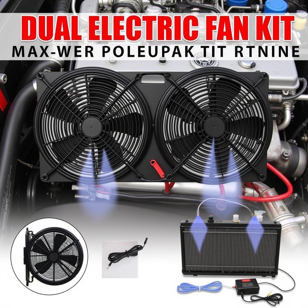 Dual Electric Fan Kit Setup on a Performance Vehicle