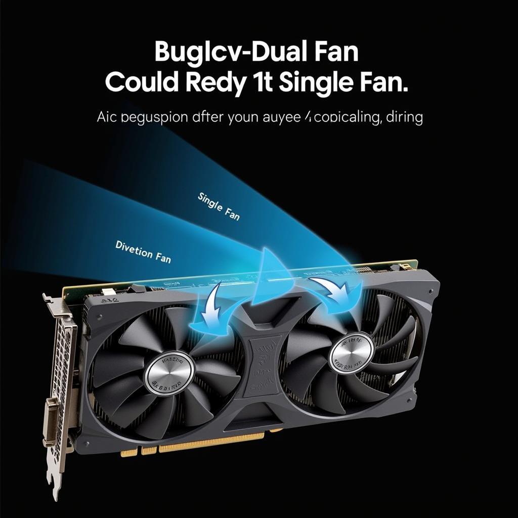 Dual Fan Graphics Card Cooling System