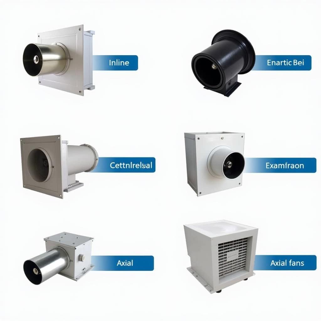 Various Ducted Exhaust Fan Types