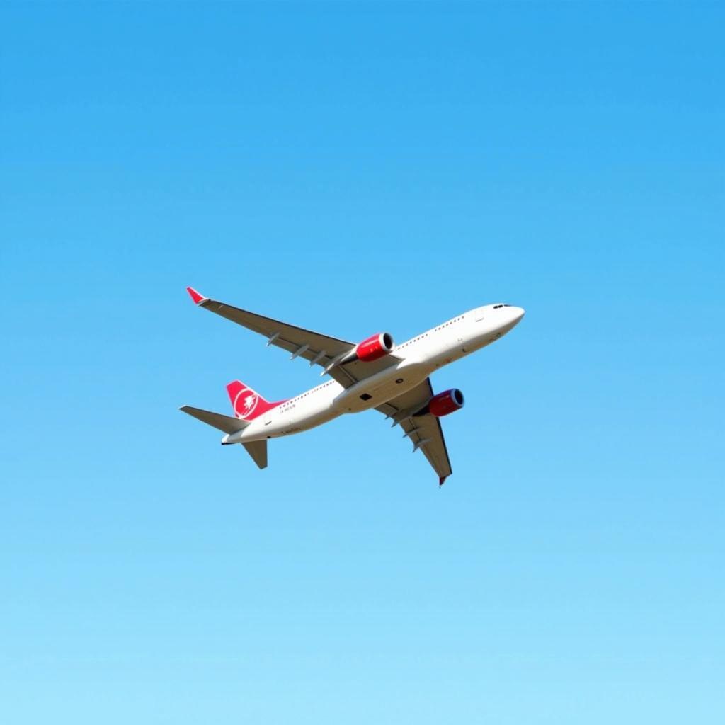 Ducted Fan RC Plane Boeing 737 in Flight