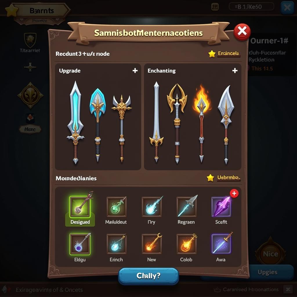 Dungeon Quest Weapon Customization