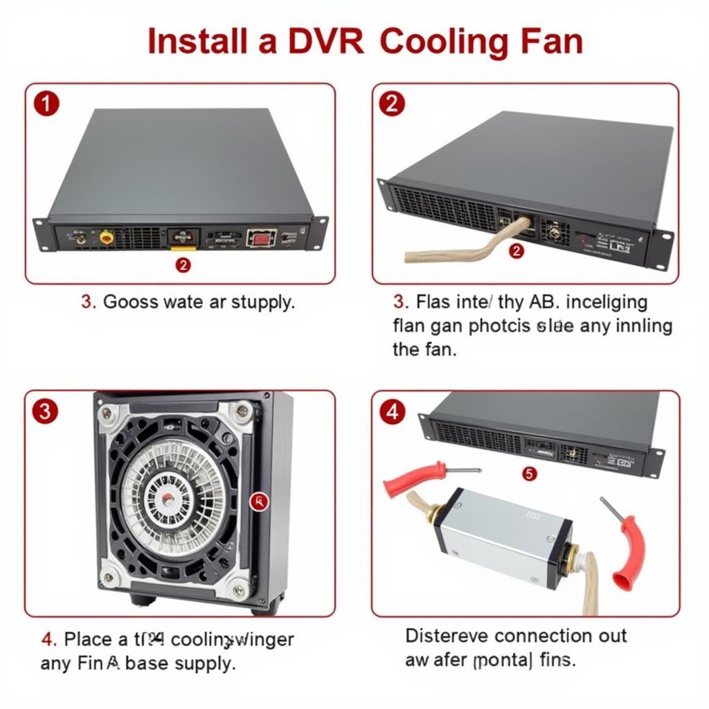 DVR Cooling Fan Installation Process