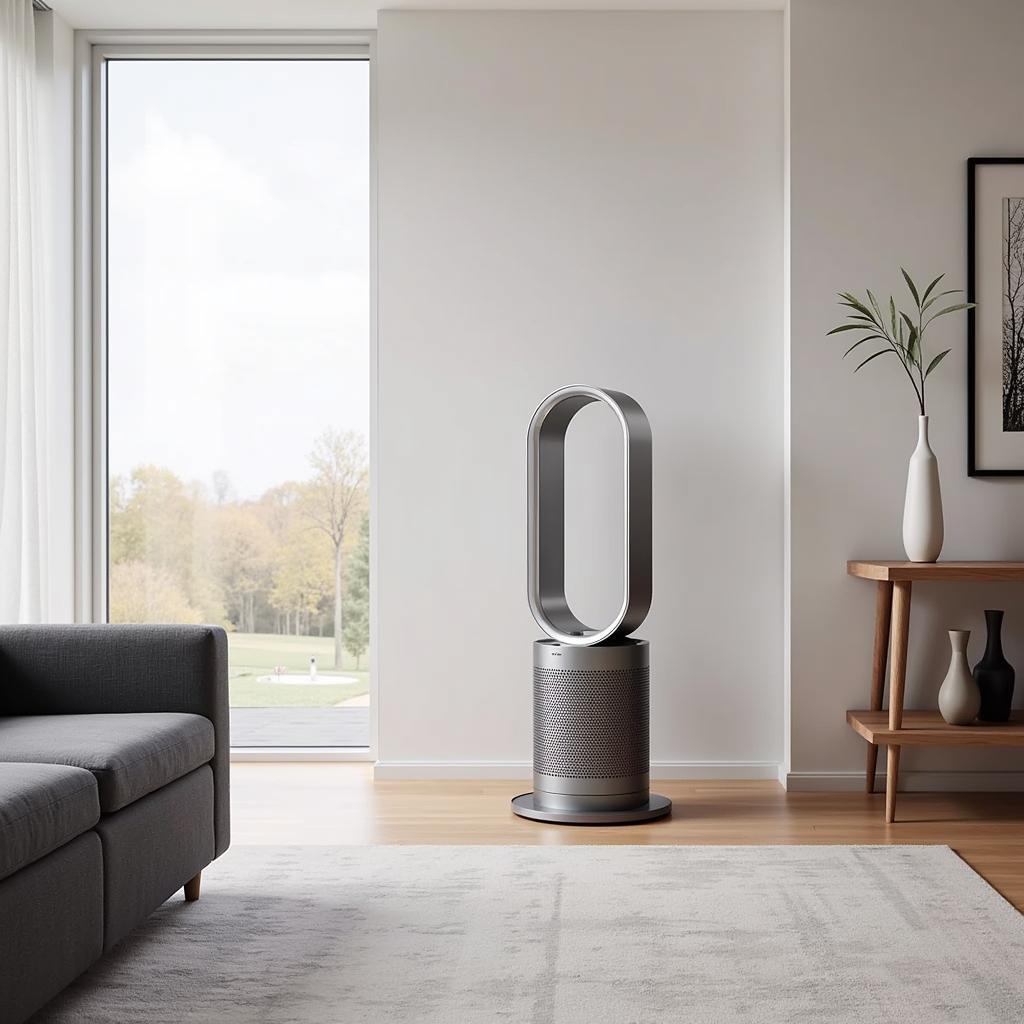 Dyson TP00 in a modern living room setting