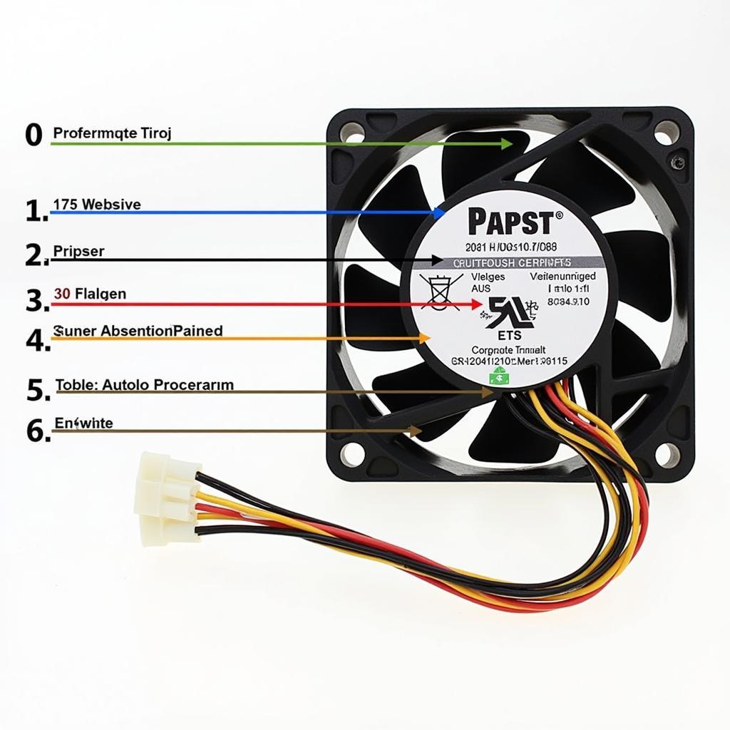 EBM Papst Fan Wiring Color Codes