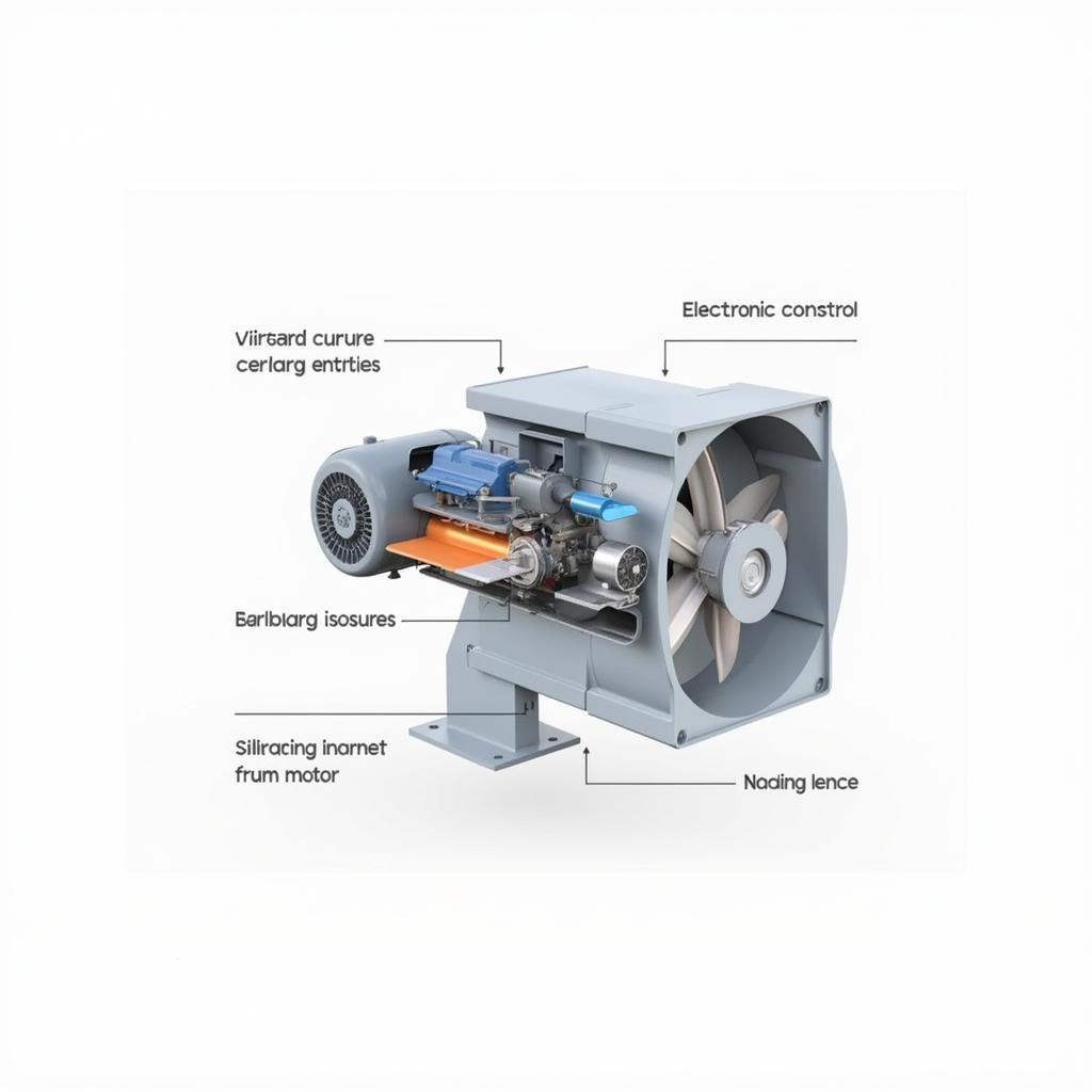 EC Backward Curved Centrifugal Fan Diagram