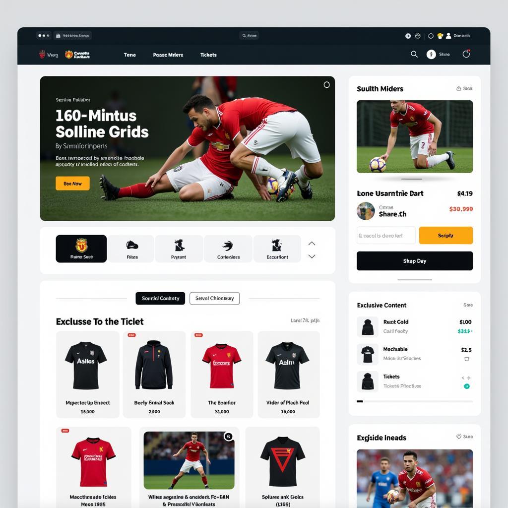 E-commerce Platform for Football Fan Page