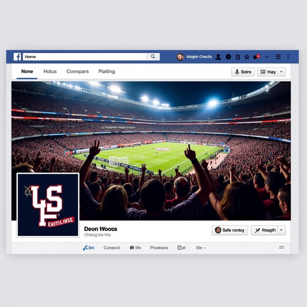 Effective Facebook Cover Photo Design for a Sports Page