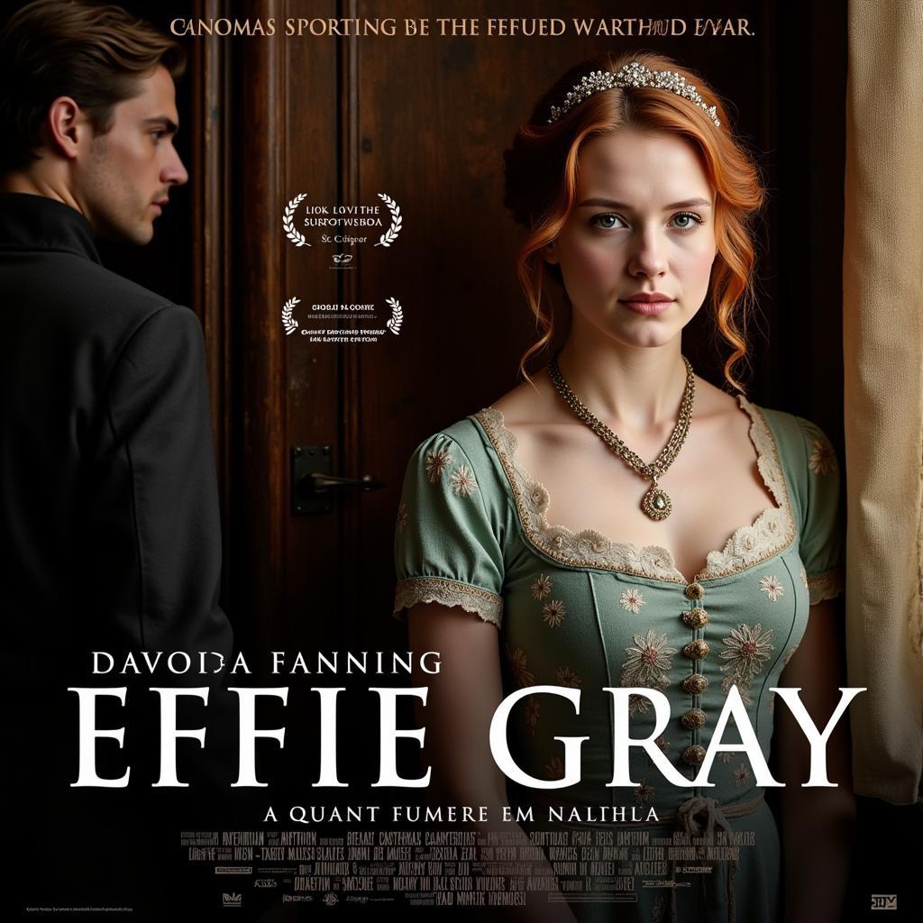 Movie poster for Effie Gray featuring Dakota Fanning