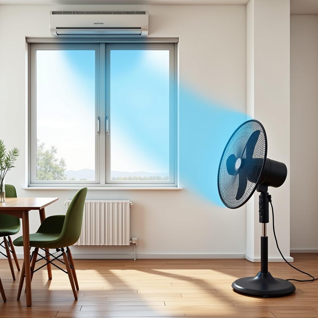 Electric Fan and AC Combination Use