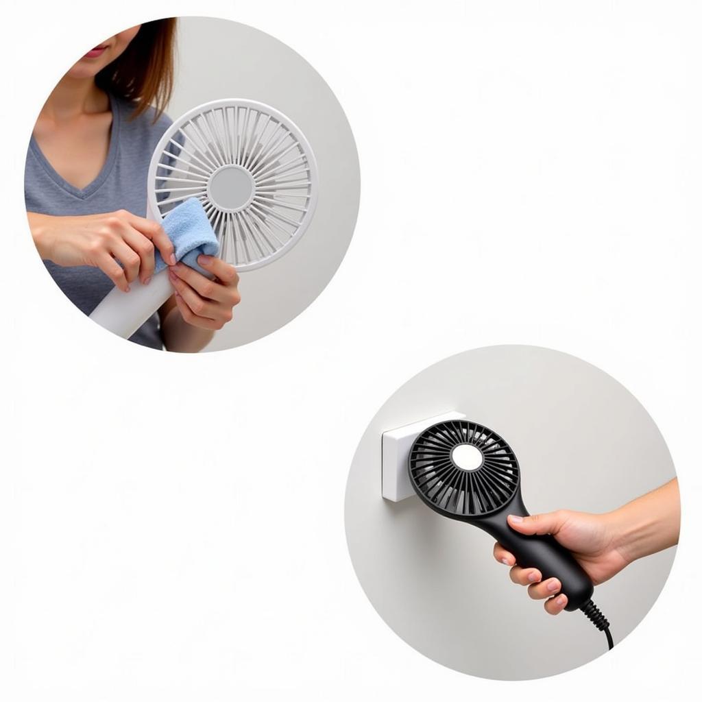 Maintaining Your Electric Hand Fan: Cleaning Blades and Checking Battery