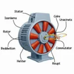 Electric Motor Components Diagram