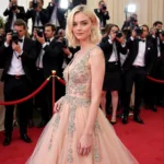 Elle Fanning in a Dior gown on the red carpet