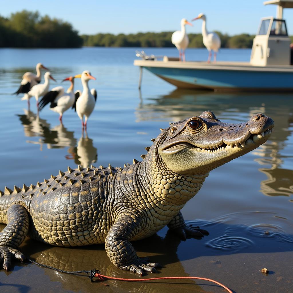 Everglades Wildlife Encounter from a Fan Boat