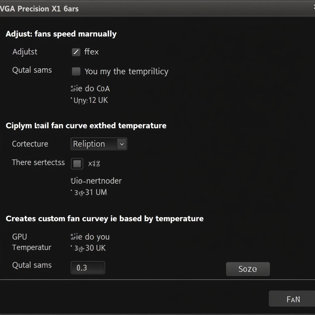 EVGA Precision X1 Interface