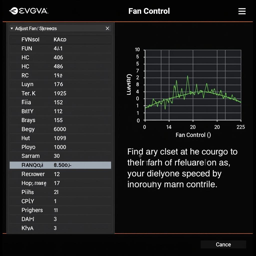 EVGA Precision XOC Fan Control Interface