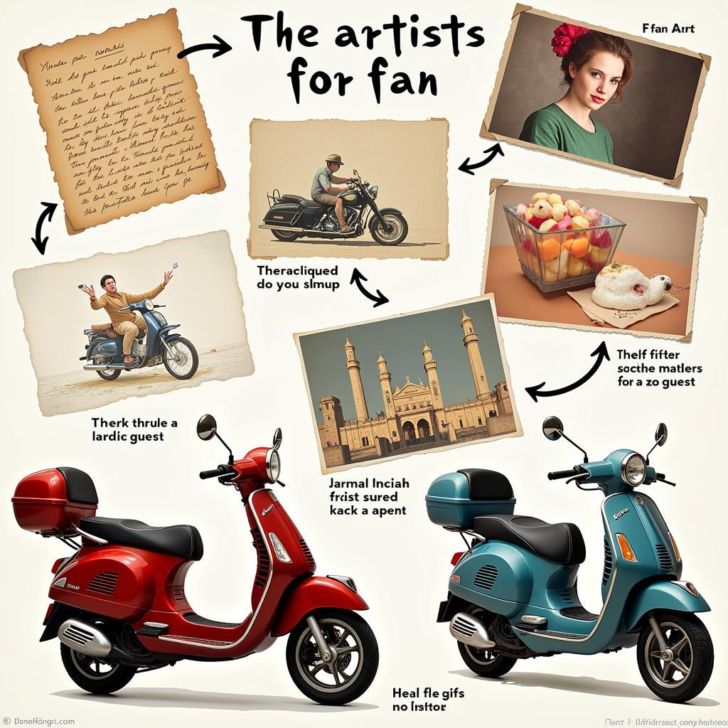 Evolution of fan interactions with artists, from traditional letters to modern gifts like electric scooters.