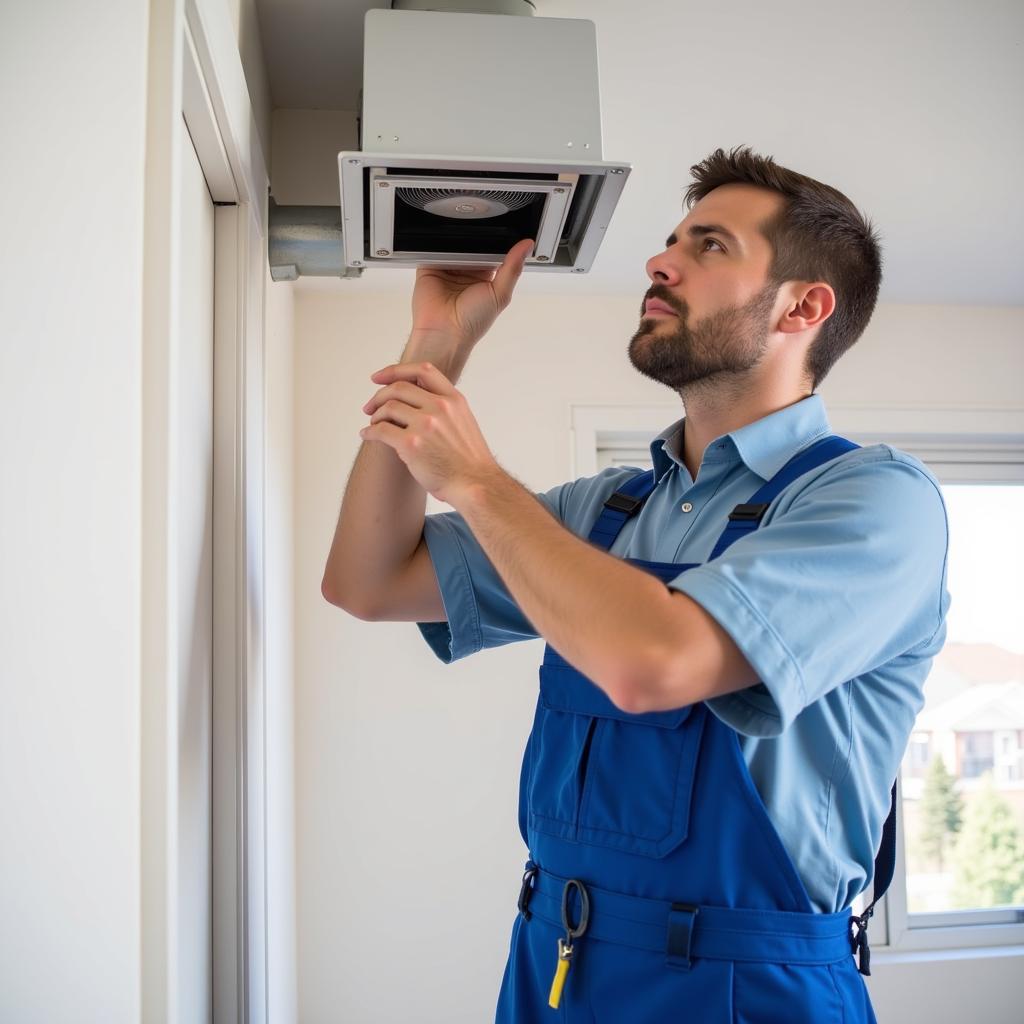 Professional installation of an exhaust fan system on the Gold Coast