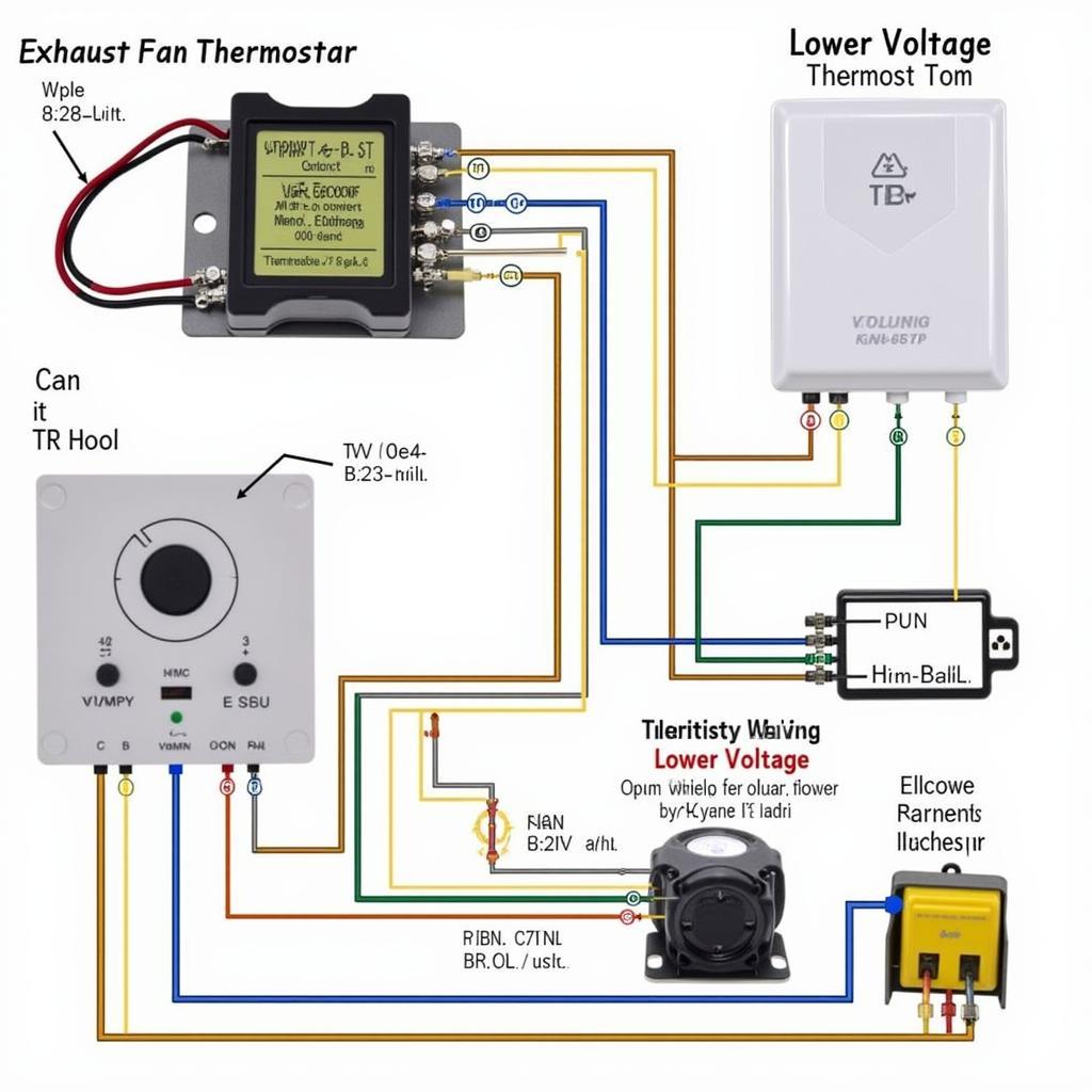 Low Voltage Exhaust Fan Thermostat Wiring Diagram